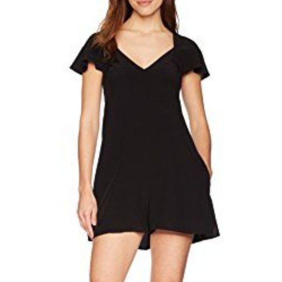 NWT French Connection Flutter Open Back Romper - Picture 3 of 4